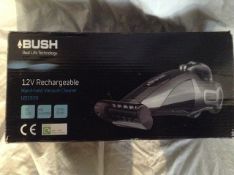 BUSH 12v Rechargeable Handheld Vacuum Cleaner - Customer return_Boxed_ NO VAT ON THIS ITEM__