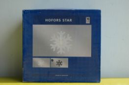 20 xMark SolJd Sweden - Horfors Star - Glass snow Flake shaped light