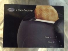 2 x 2 slice toasters - 1 x white, 1 x black _ Customer return_Boxed_Unchecked. NO VAT ON THIS ITEM__