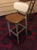 White Bar Stools x 4 - NO RESERVE