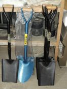 2 x Brand New Spades
5 x Brand New Shovels (One Lot)