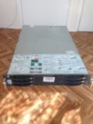 2x Xeon @3GHz
4GB Ram, 2x500GB Sata. HDD 4x73GB SAS 
DVD Rom 3U Rackmount