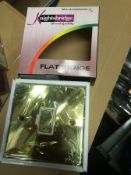 13A FUSED SPUR BRASS BAND NEW INDIVIDUALLY BOXED