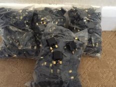 LOT OF LARGE AMOUNT OF ADAPTORS - USA - UK- APPROX 500 PIECES. RRP £300_Unclaimed goods_Unchecked.