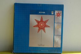 2 x Mark SolJd Sweden - Adina Red Star with Cutouts