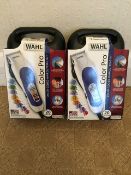2 X Wahl 79400-800 Colour Pro Coded Mains Hair Clipper Kit - RRP £39.99 EACH_  Brand NEW_Boxed_.