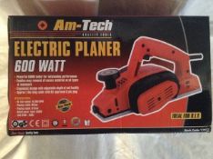 Am-Tech Quality Tools 600 Watt Electric Planer. Powerful 600W Motor for outstandin perfomance.
