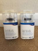 2 X Plantronics M50 Bluetooth Headsets - RRP £49.99 EACH_Customer return_Boxed_Unchecked. NO VAT