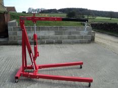 1 X Brand New Two Tonne Folding Engine Crane Hoist