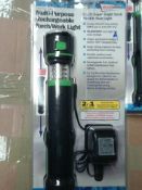 Multi purpose high power LED torch light boxed  with mains charger  rrp£58.75.