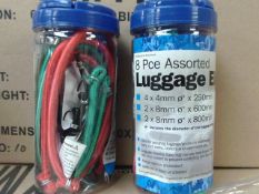 2 tubs of luggage elastics ( 8pcs per tub )