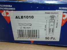 Through Bolt - ALB 1010 - 350pcs - brand new ( 7 boxes of 50pcs )