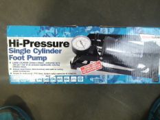 Streetwise Hi Pressure single cylinder foot pump