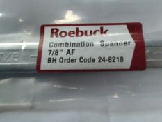 5pcs  x Roebuck Combination Spanner - Brand new 7/8