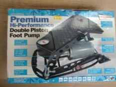 Premium High performance double piston foot pump