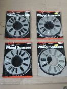 4 wheel spacers - 3 - 9.5mm , 1 -4.5mm