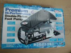 Premium High performance double piston foot pump