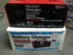 Master Charger 6/12/24/ Volt 22 Amp - large size heavy duty Battery charger -