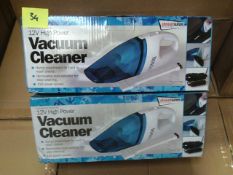 2 x Streetwise High Power vaccum cleaners handheld