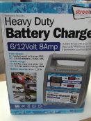 Streetwise Heavy Duty 6/12V 8 Amp Battery charger rrp £ 30