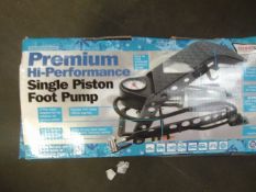 Streetwise High performance single piston foot pump