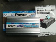Boxed streetwise 1000W to 500W large size DC to AC power inverter -