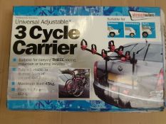 Streetwise 3 cycle carrier - Universal Adjustable - rrp £39.99.