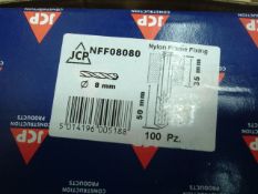 10 boxes - 100 per box - 1000pcs NFF 8080- Brand new Nylon Frame Fixer screws with rawl plug