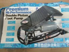 Premium High performance double piston foot pump