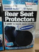 Rear seat protectors