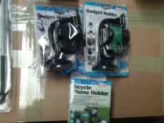 selection of gadget & fone holders boxed
