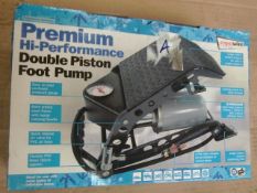Premium High performance double piston foot pump