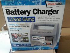 Streetwise 12V 6 Amp Battery charger rrp £ 25