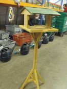 2 x flat packed wooden bird tables