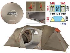 Tent is a Quechua 4.2 pop up tent used once