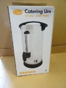 1 x Quest 10 Litre Catering Urn 1500 Watts. Safety boil-dry, stainless steel, water level gauge,