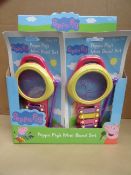 48 x Peppa Pig's Mini Band Set. Brand new and Packaged. RRP £9.99 Each! Total RRP Value £479.52!
