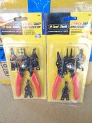 30 x Tool Tech 4 Piece Snap Ring Pliers Sets. Brand new and packaged! RRP £6.75 each, total RRP £