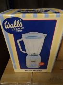1 x Walls Food Blender. 2 Speed with pulse mode, 1.5L Glass Jar, Non-Slip Feet, Ice Crushing blades,
