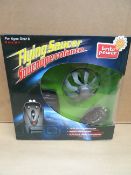 12 x Brite Power Remote Control Flying Saucer. Twin Rotor Propulsion, Bright diode lights,