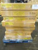 1 x Large Pallet to contain 8 x White and Oak Effect Extending Dining Tables. Top quality. RRP £