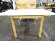 1 x Large Pallet to contain 8 x White and Oak Effect Extending Dining Tables. Top quality. RRP £
