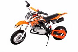 1 x Pocket Rocket Scrambler 49cc Mini Dirt Devil Motor Bike (Orange). Brand new and Boxed!