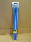 20 x Tool-Tech 3 Piece Masonry Drill Bit Sets. 400MM Length, Widths 8mm, 10mm and 12mm. High quality