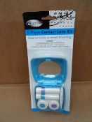 60 x Ideal Frames 5 Piece Contact Lens Kits. Includes: Practical folding box with miror, lens case(