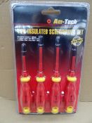 48 x Am-Tech Quality Tools. 4 Piece Insulated Screwdriver sets. Insulated to 1000 Vots. 2 x