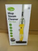 1 x Quest Mop Steam Cleaner. 900 Watt. 500ML Easy to fill water tank, devours dirt and eliminates