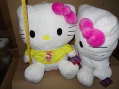 6 x Extra Large Hello Kitty 'Mega Plush' Teddy Bears. Very high quality. Approx 55cm Tall! RRP £55