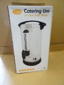 1 x Quest 10 Litre Catering Urn 1500 Watts. Safety boil-dry, stainless steel, water level gauge,