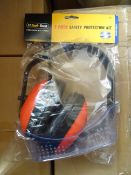 12 x Tool Tech 2 Piece Safety Protection Kits. Contain Ear Defenders and Safety Goggles. RRP £12.